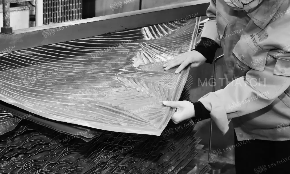 Palma sintética - Producción - Inspección de calidad - Palma sintética - MGTHATCH Palma sintética - Producción - Inspección de calidad