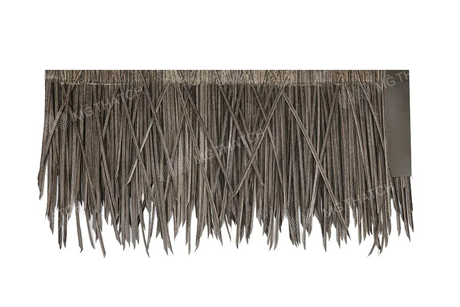 Techo de paja artificial gris - Palma sintética - MGTHATCH Techo de paja artificial gris