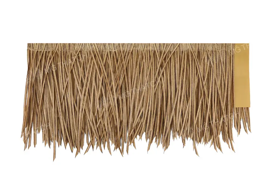 Techo de paja artificial de color amarillo paja - Palma sintética - MGTHATCH Techo de paja artificial de color amarillo paja